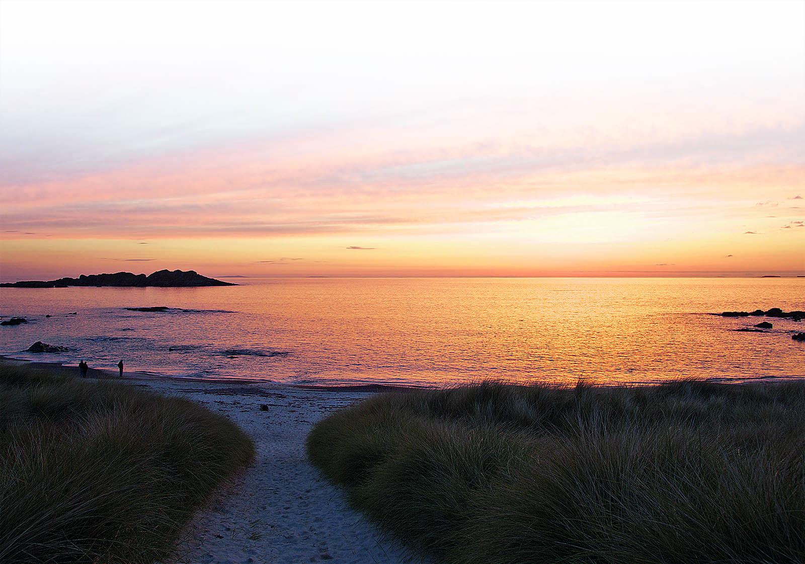 Sunset from Lagandorain Cottage